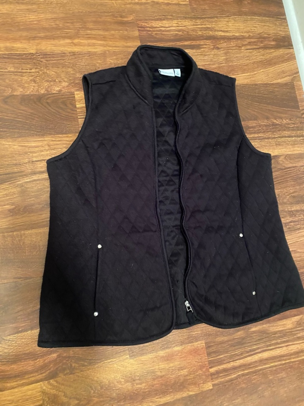 Quilted Black Women's Vest